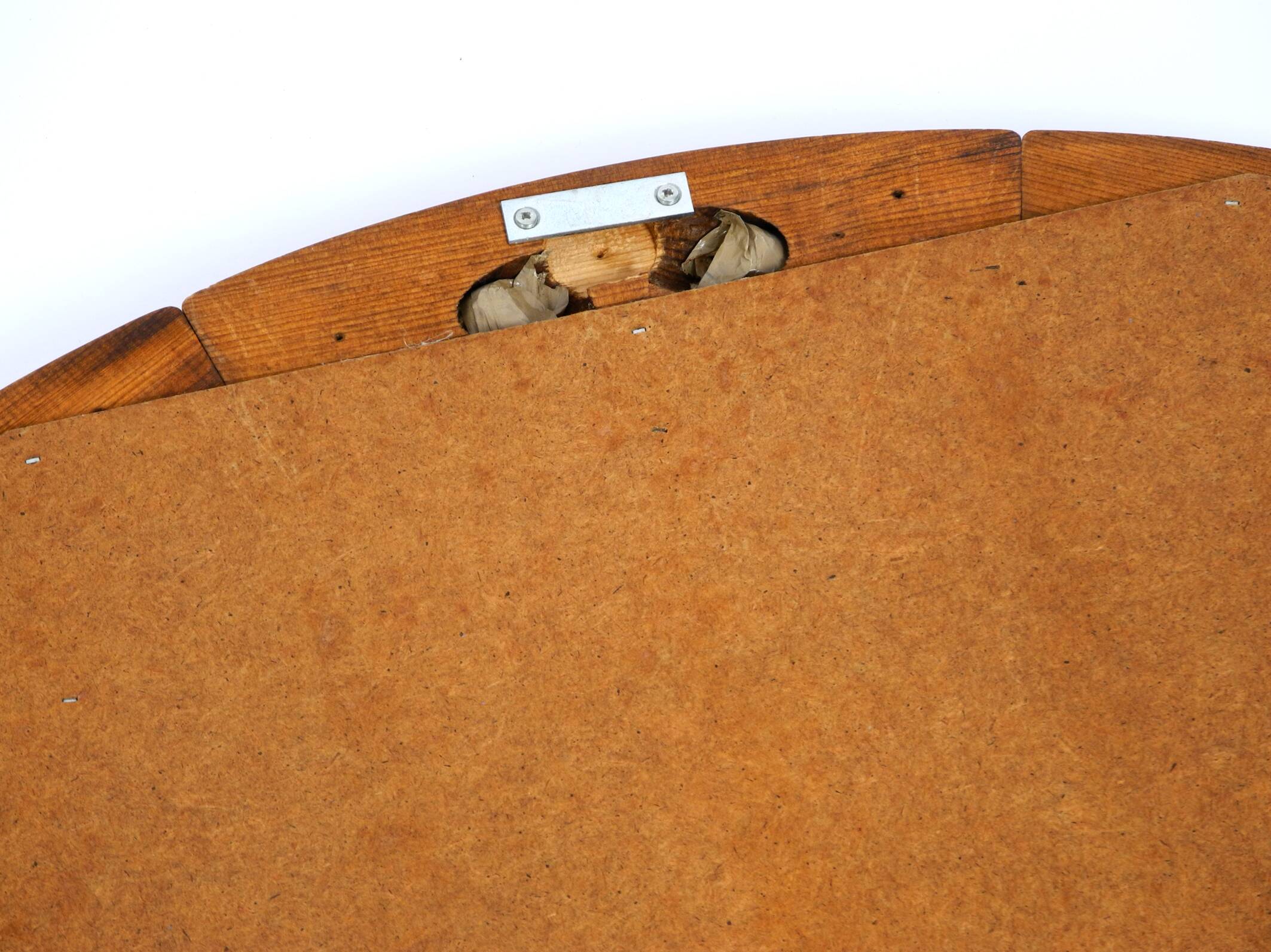 Huge 1970s maritime round pine wood wall mirror from Denmark | ∅ 89cm
