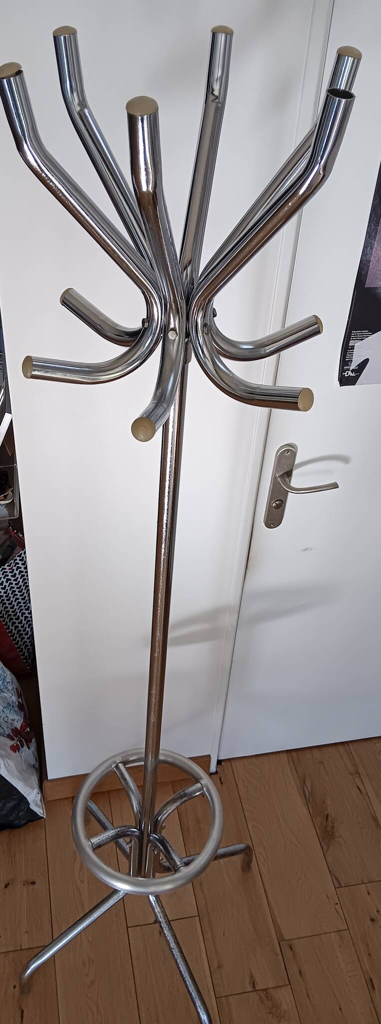 Vintage metal parrot coat rack
