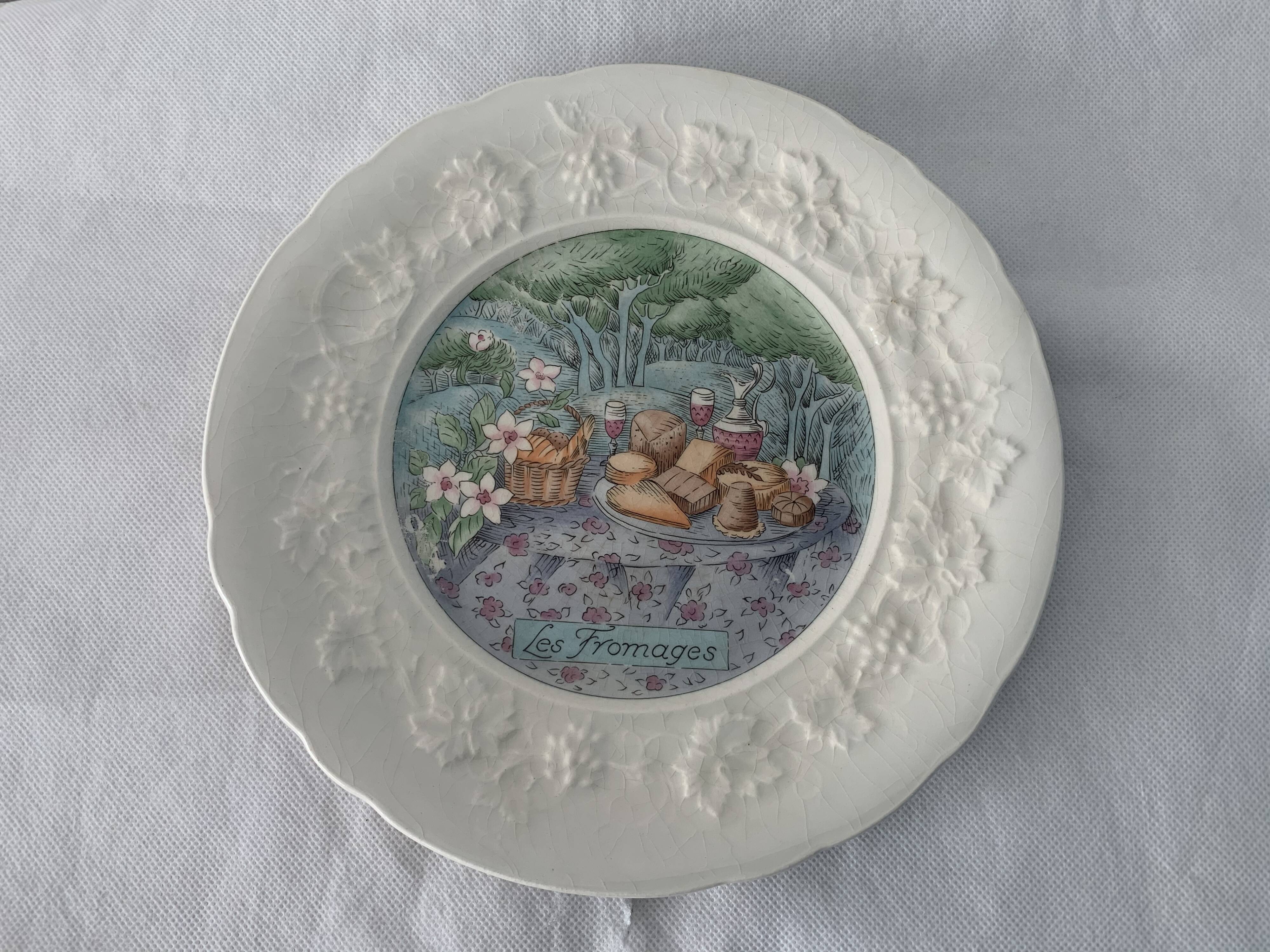 5 Gien Cheese Plates Marie-Pierre Boitard Flavours