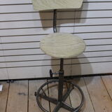 2 Vintage bar stools - adjustable height