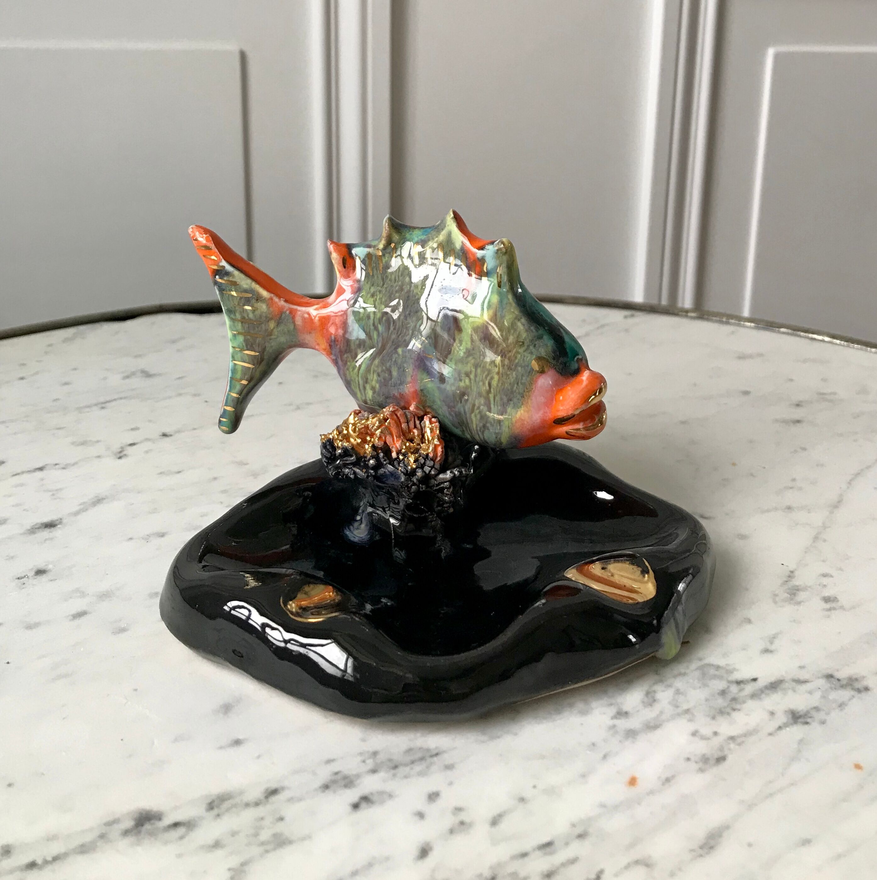 Ashtray / empty pocket fish Vallauris