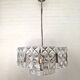 Lustre en cristal Hillebrand vintage, années 1960