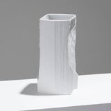 Vase en porcelaine texturée, 1980s