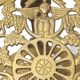 Pair of Victorian Style Openwork Brass Bolsters