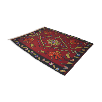 Anatolian handmade kilim rug 285 cm x 218 cm