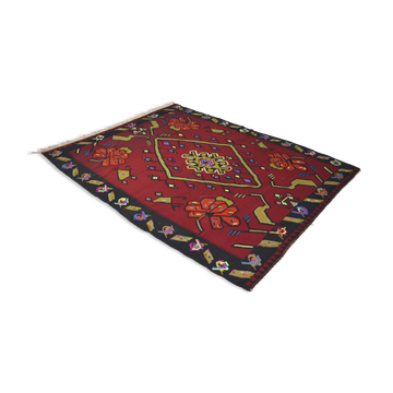 Anatolian handmade kilim rug 285 cm x 218 cm