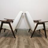 Paire de fauteuils par Jaroslav Smidek restaurés