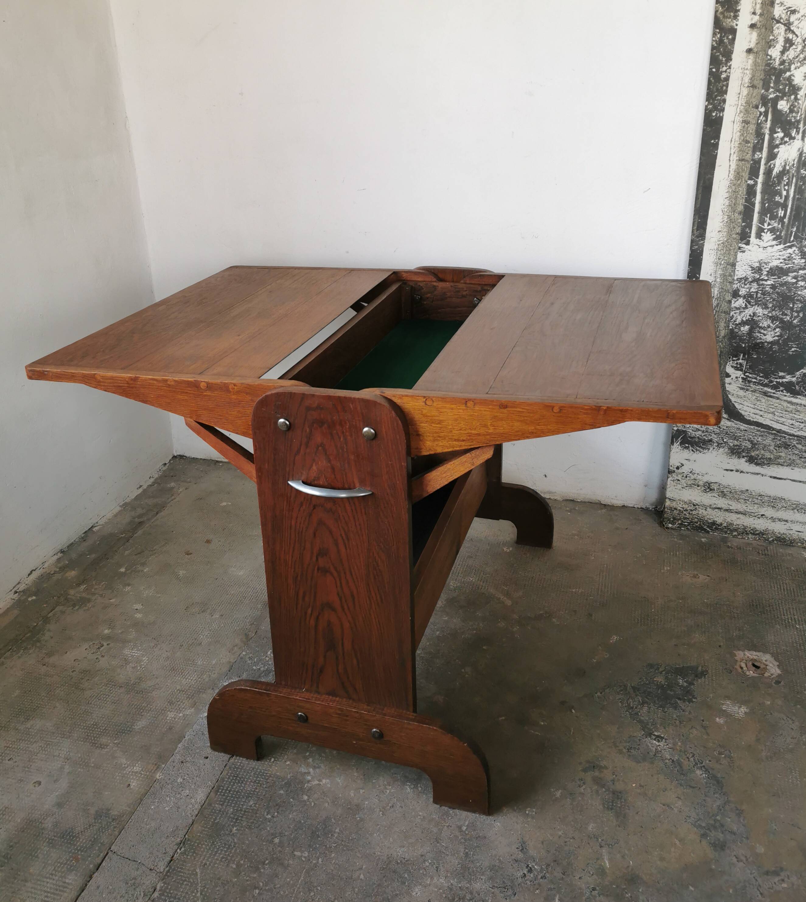 Double retractable desk 1950, Raclem