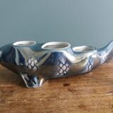 Salière poivrier moutardier zoomorphe, poisson en porcelaine