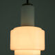 Vintage bauhaus opaline cascade pendant light, 1940s