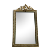 Golden mirror with shell pediment