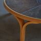 Danish coffee table from the mid-20th century, wooden frame and ceramic tiled top.