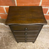Antique Chest of Drawers with 5 Drawers Vintage Wood #D396