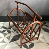 Rattan magazine holders