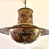 Perforated gilded metal lantern