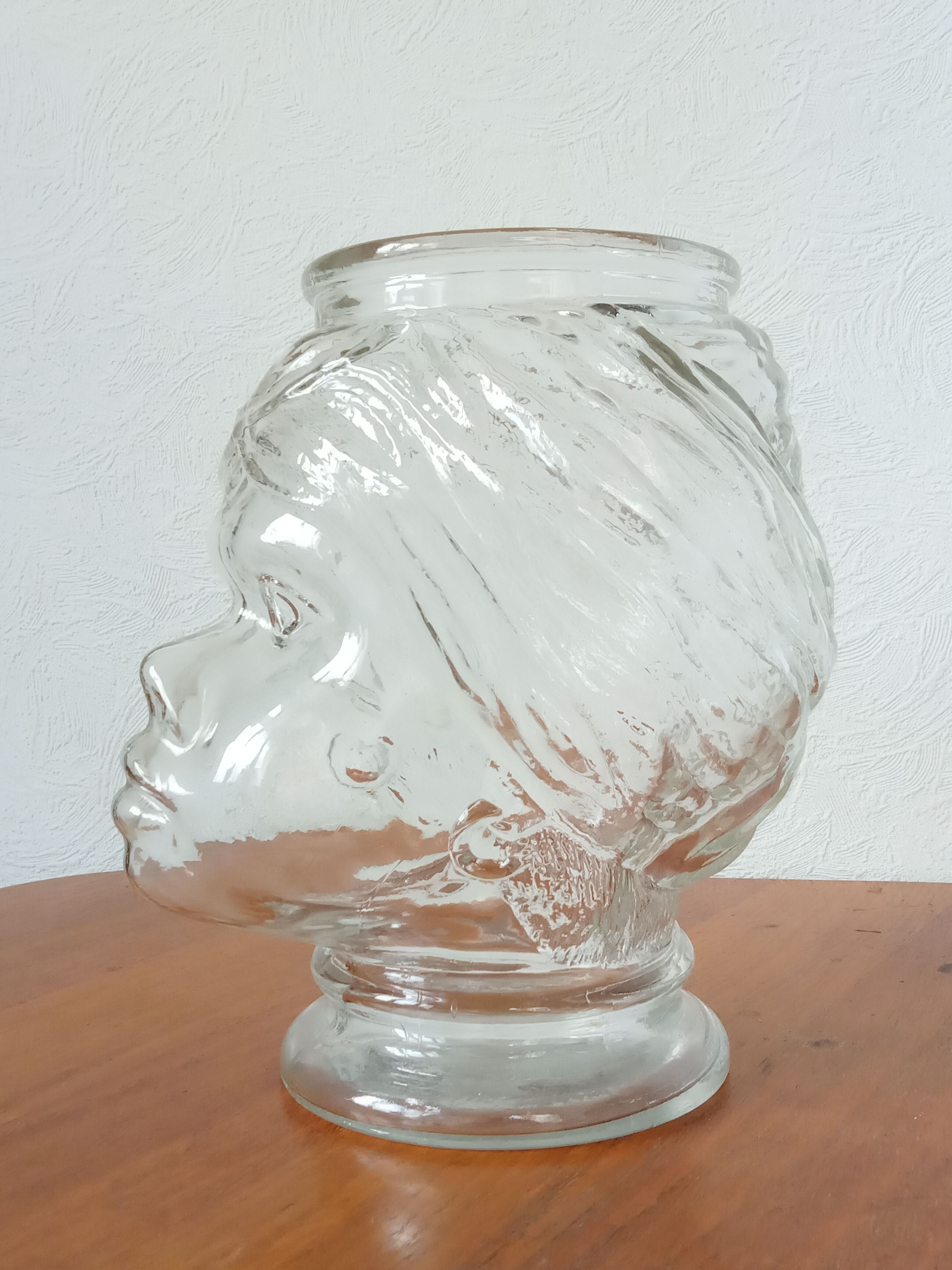 Glass vase head Moor