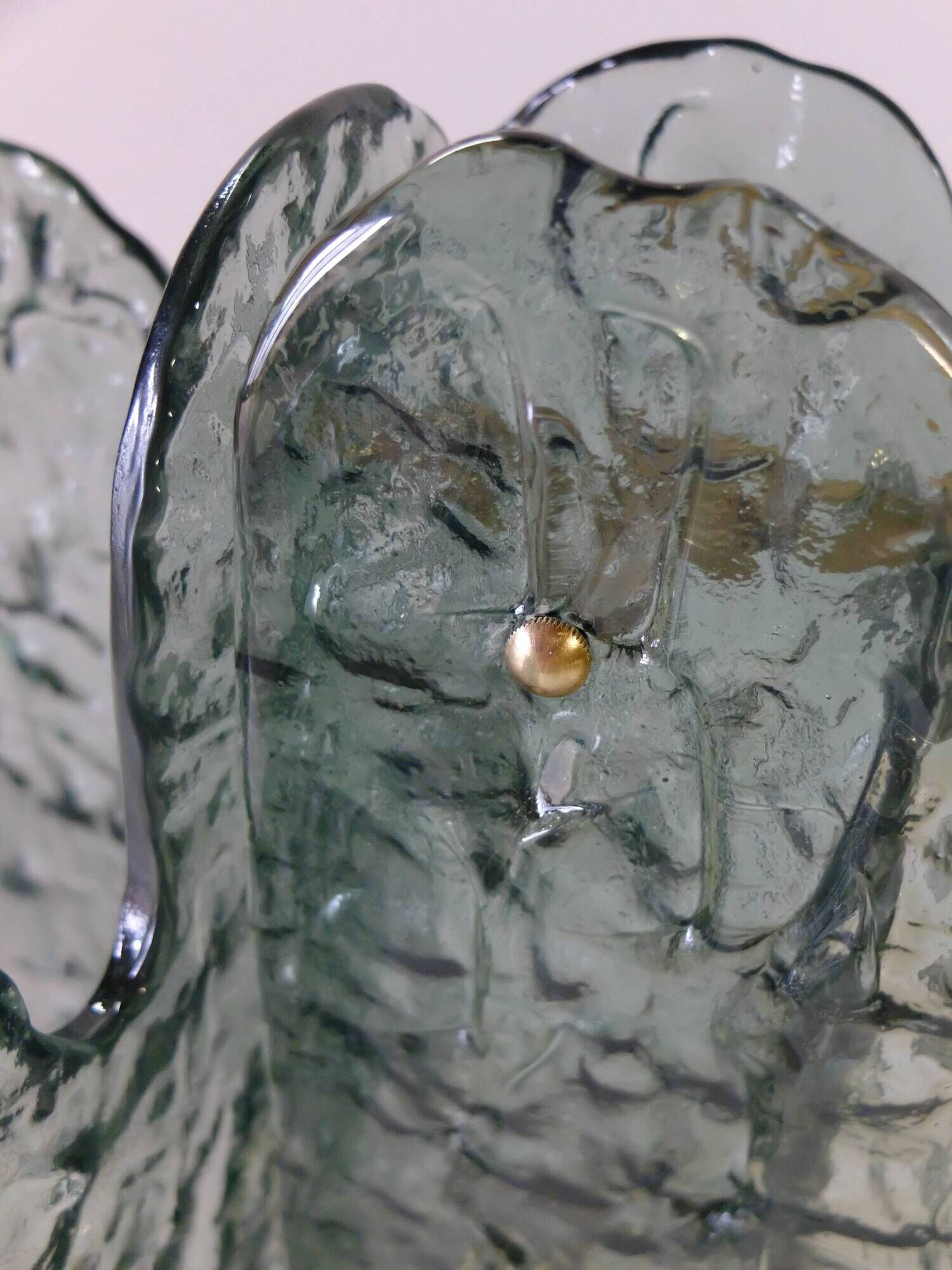 Mazzega thick Murano glass table lamp