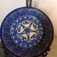 Two HB Quimper faience plates with pearl/embroidery decoration.