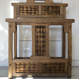 Antique wooden umbrella stand