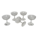 5 Saint-Louis “Gavarni” crystal champagne glasses, early 20th century
