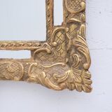 Regency style mirror with gilded wooden parecloses, 1900