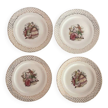 Vintage dessert plates "Marquise"