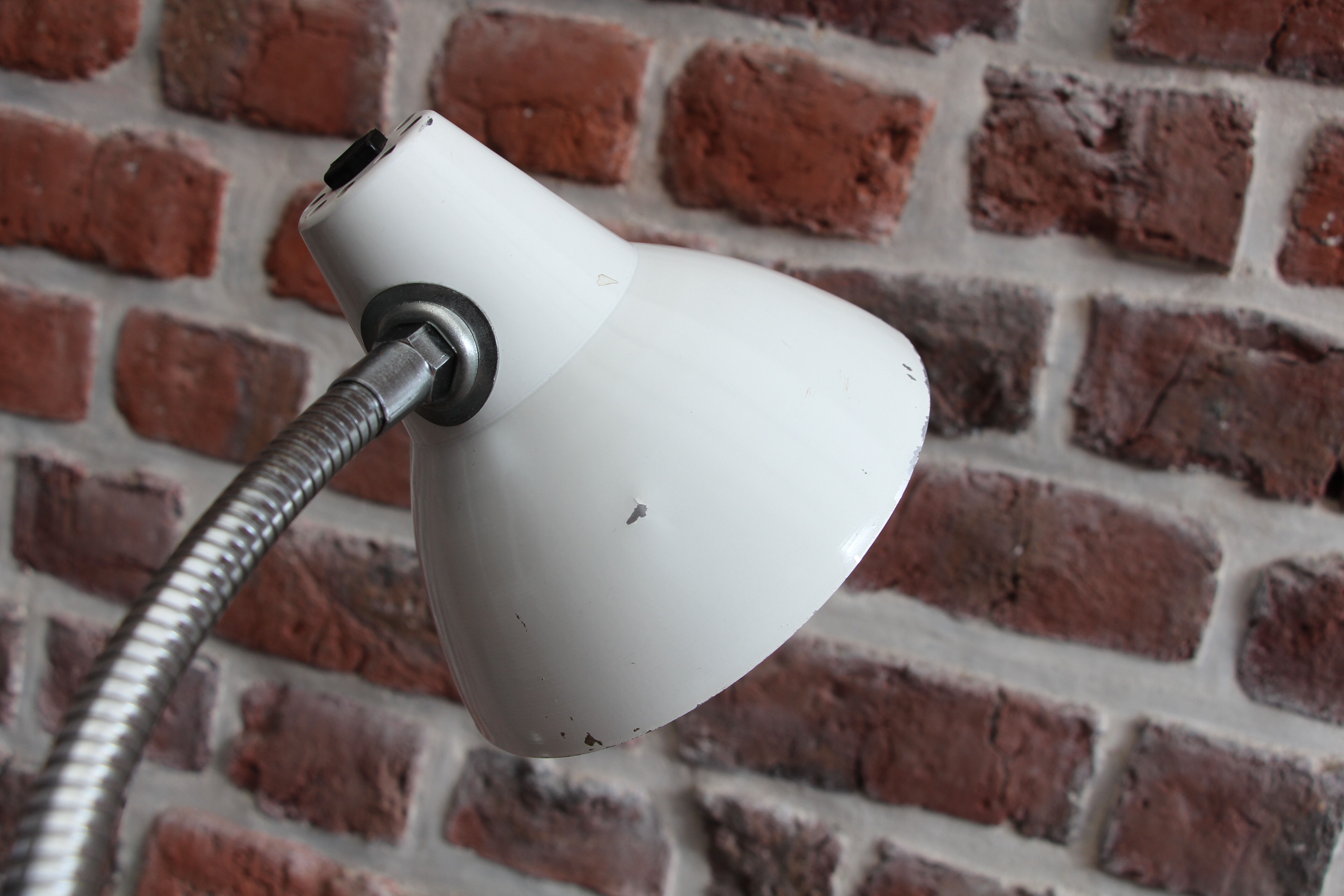 Desk lamp ALUMINOR white 70's