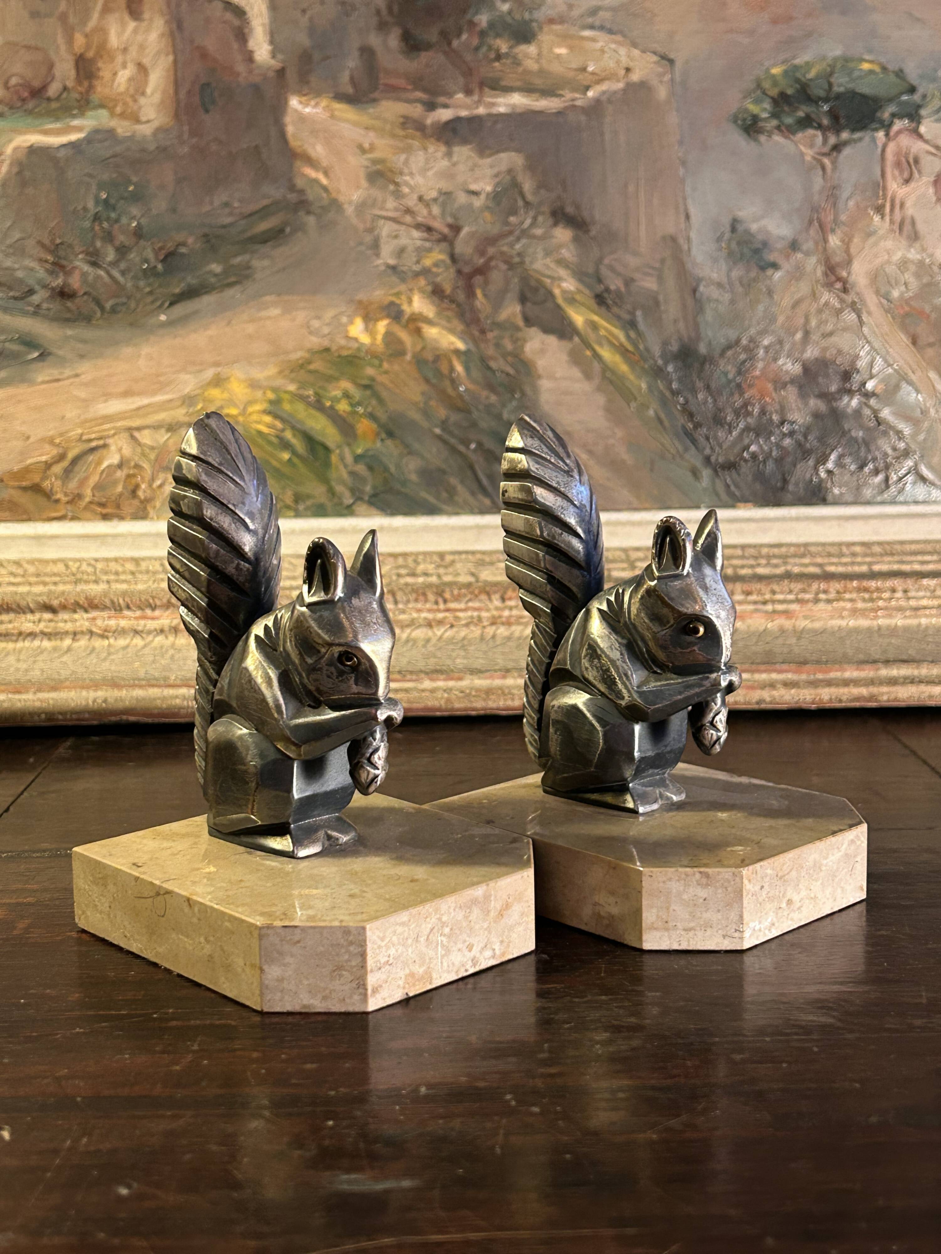 Art Deco bookends H. Moreau 1930