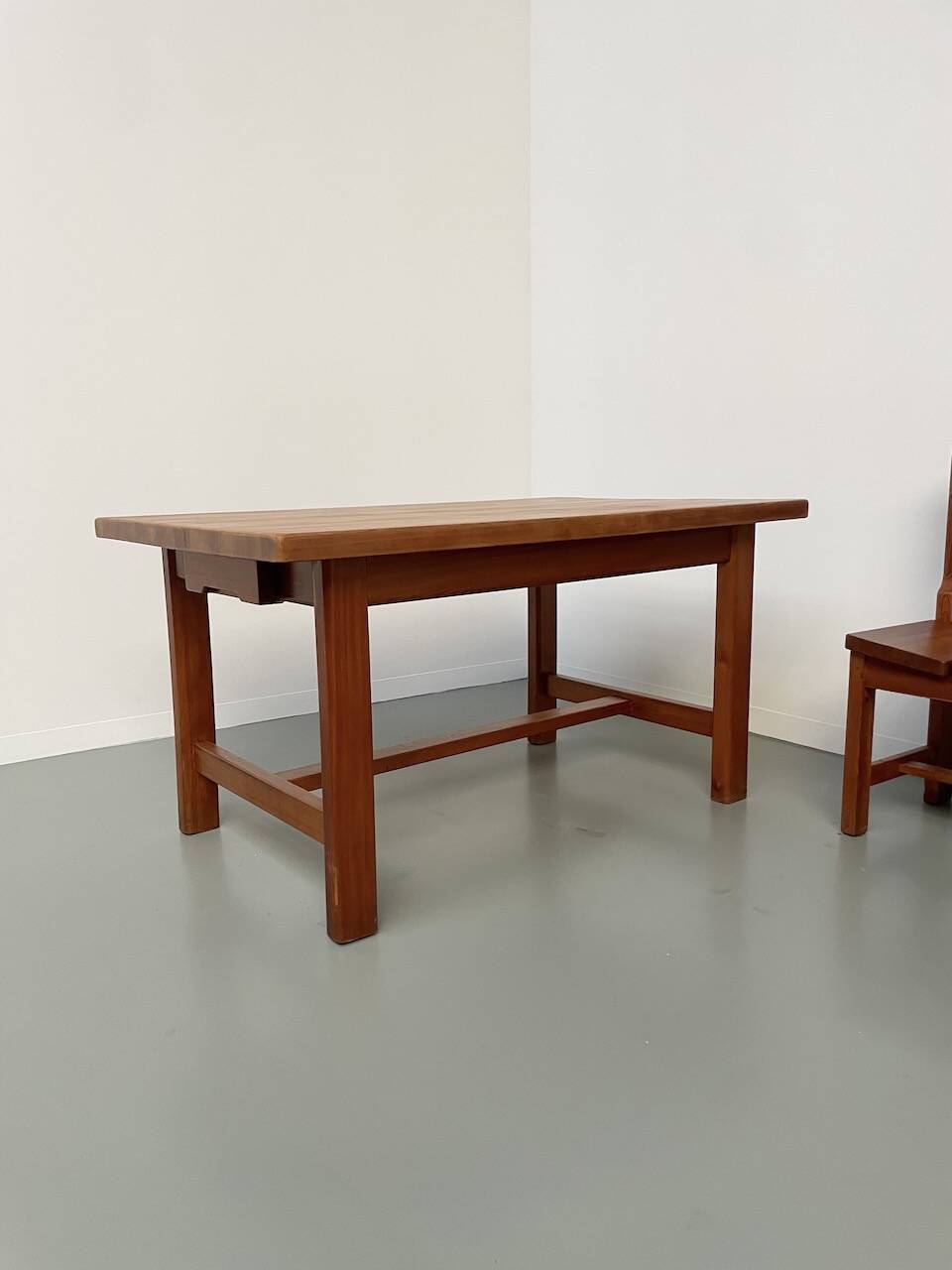 Set of table and 4 chairs, 60s mountain furniture