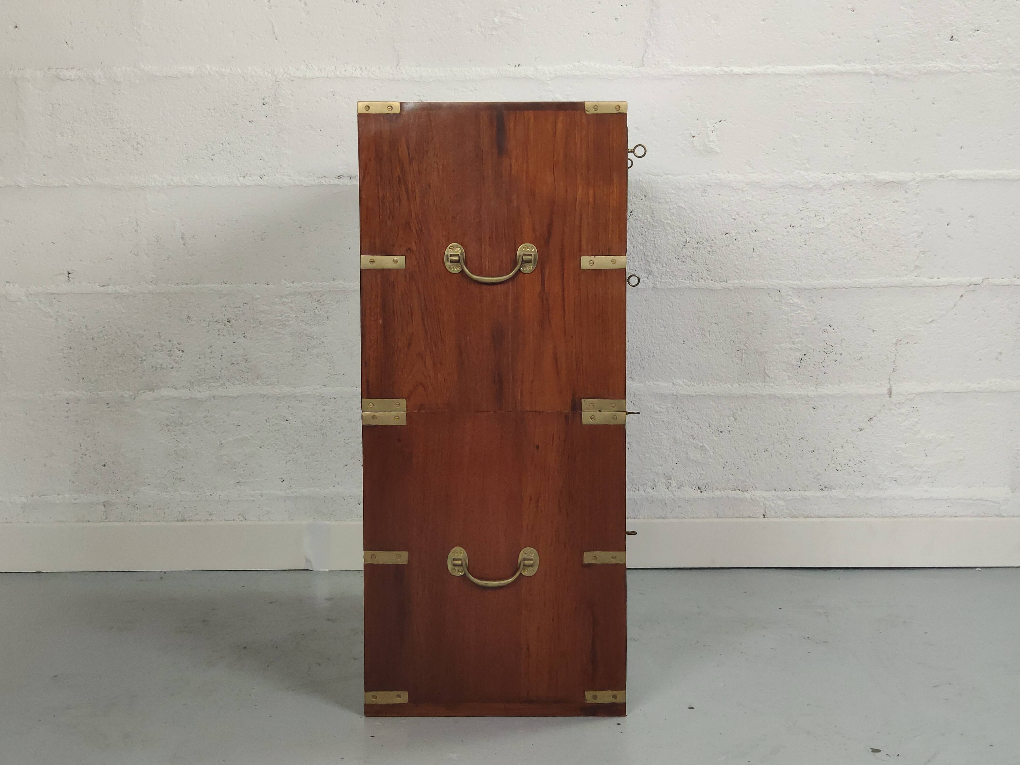 Commode de marine teck poignée laiton