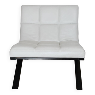 Leather armchair inspired by Roche Bobois model skool suede