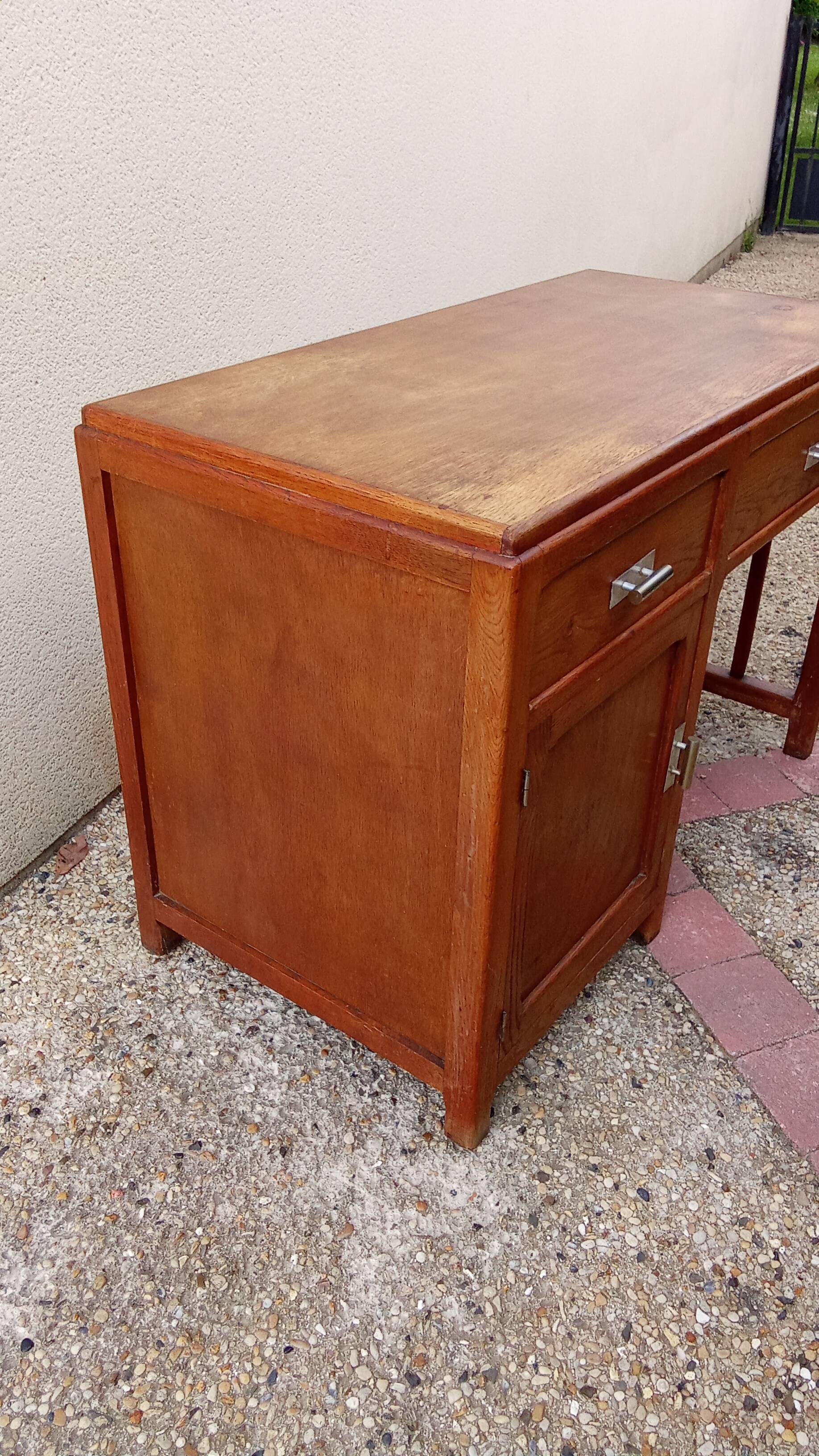 Old vintage wooden desk