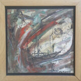 Gouache and watercolour composition by François OZENDA, 1923-1976