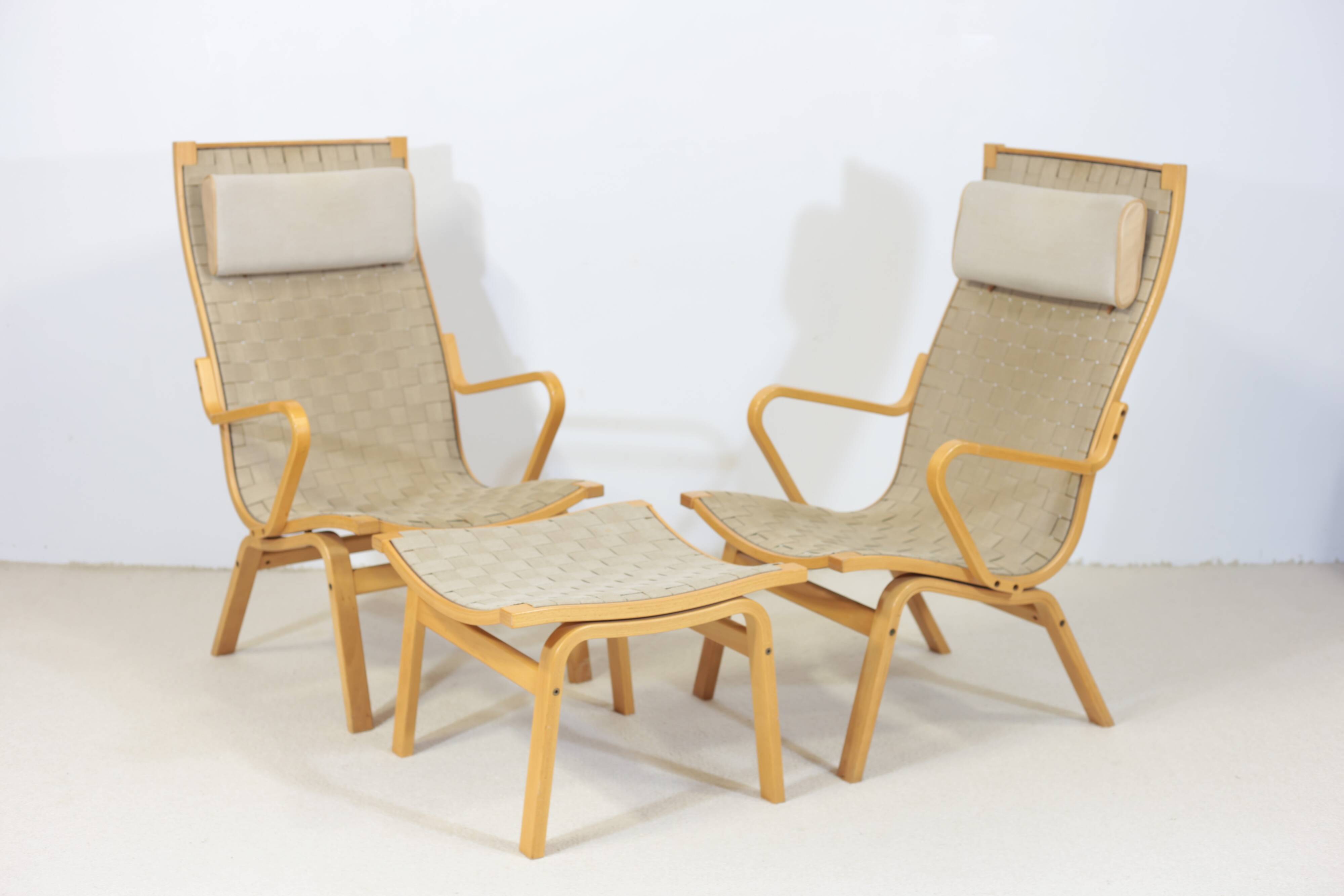 Finn Ostergaard armchairs and ottoman