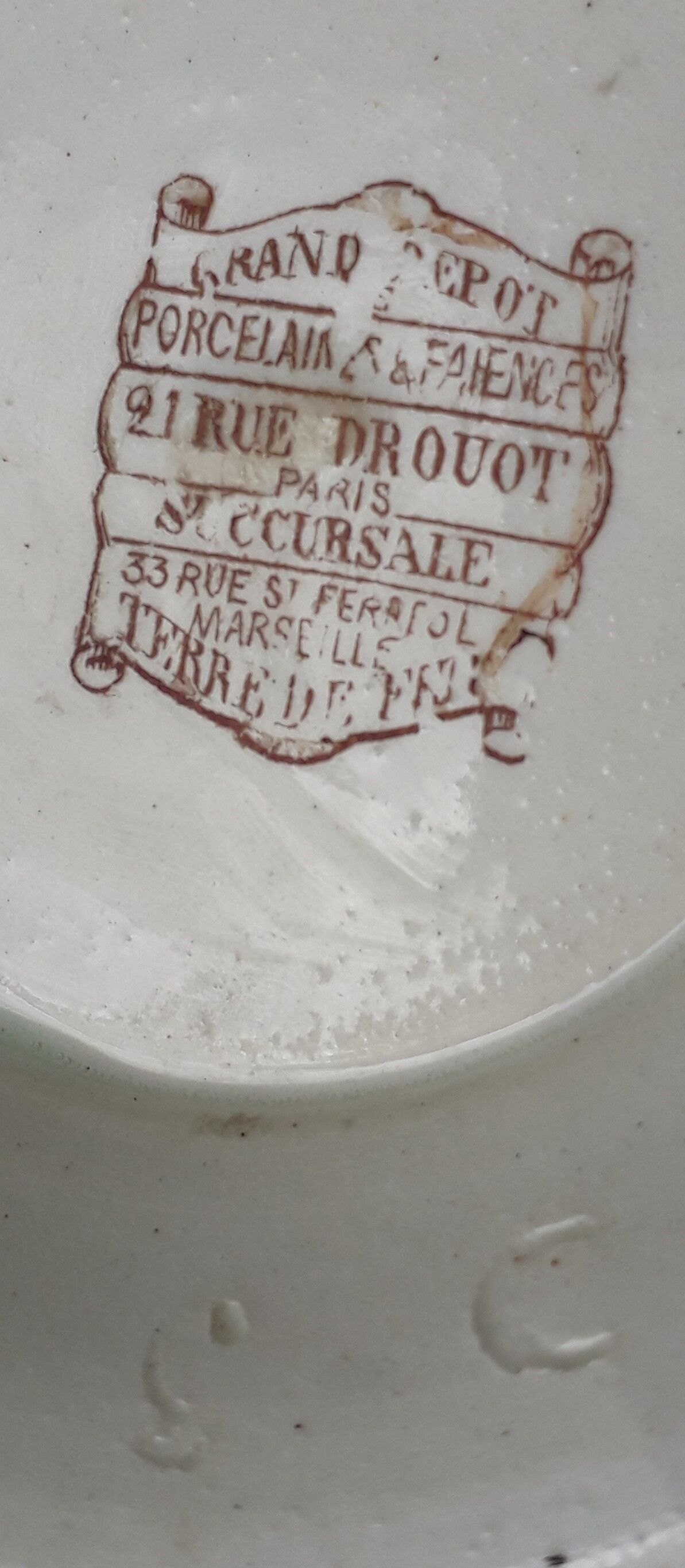 Basket trinket bowl Keller and Guerin Lunéville art nouveau