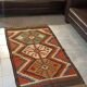 Kilim cotton and burlap carpet - 90cm x 160cm