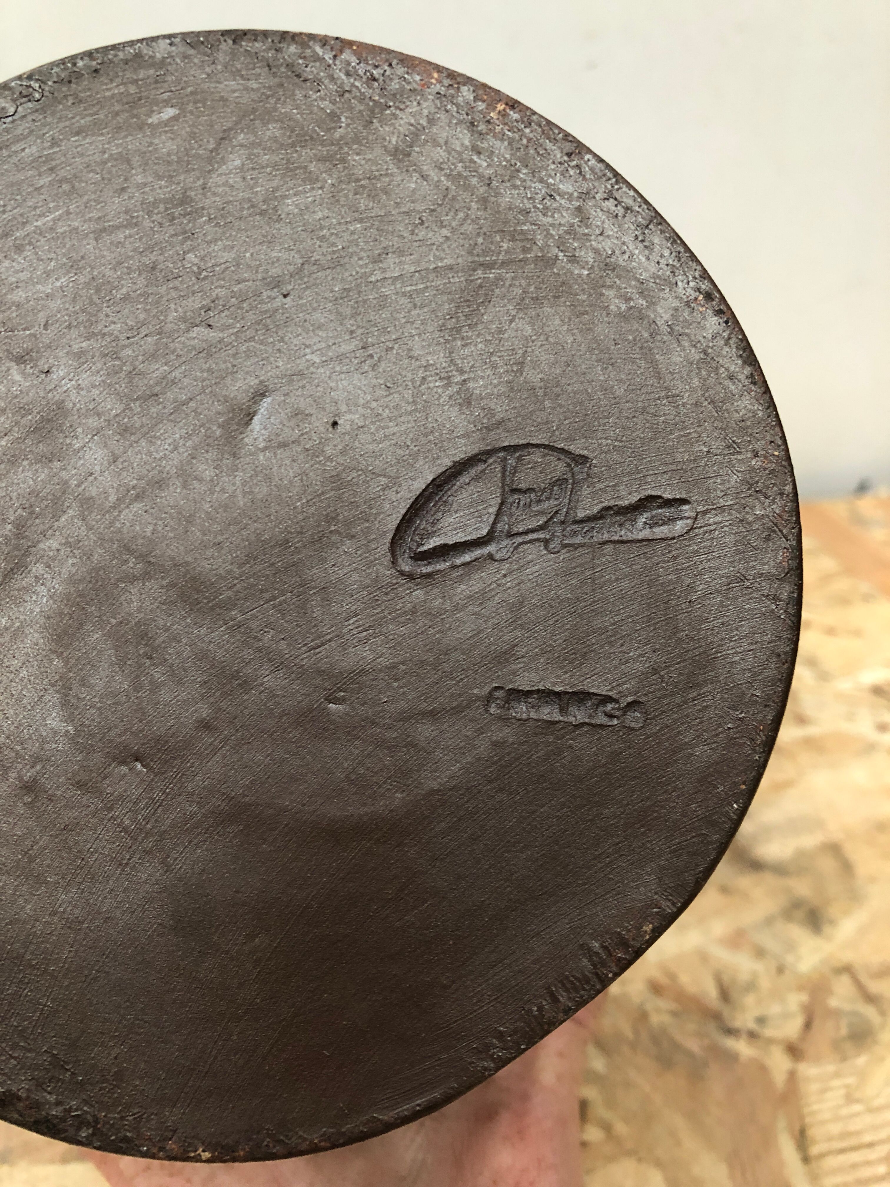 Old jar sandstone brown reserve house made in france vintage