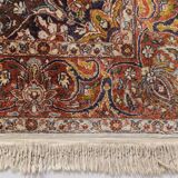 Tapis médaillon tissé à la main - avec des fleurs