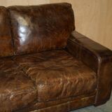 Heritage Biker Halo Soho Vintage leather sofa