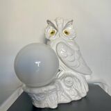Ceramic owl lamp