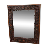 Black Forest Mirror Tramp Art 19th Century