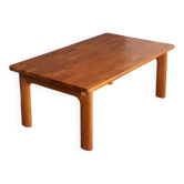 Table basse rétro danoise en teck massif des années 1960