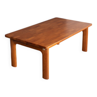 Retro Danish Solid Teak 1960s Coffee Table