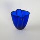Vase danois en verre bleu cobalt par Royal Copenhagen, années 1980