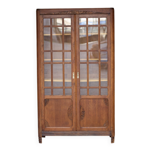 Belle armoire parisienne Art Deco dans sa patine d'origine (1920-30)