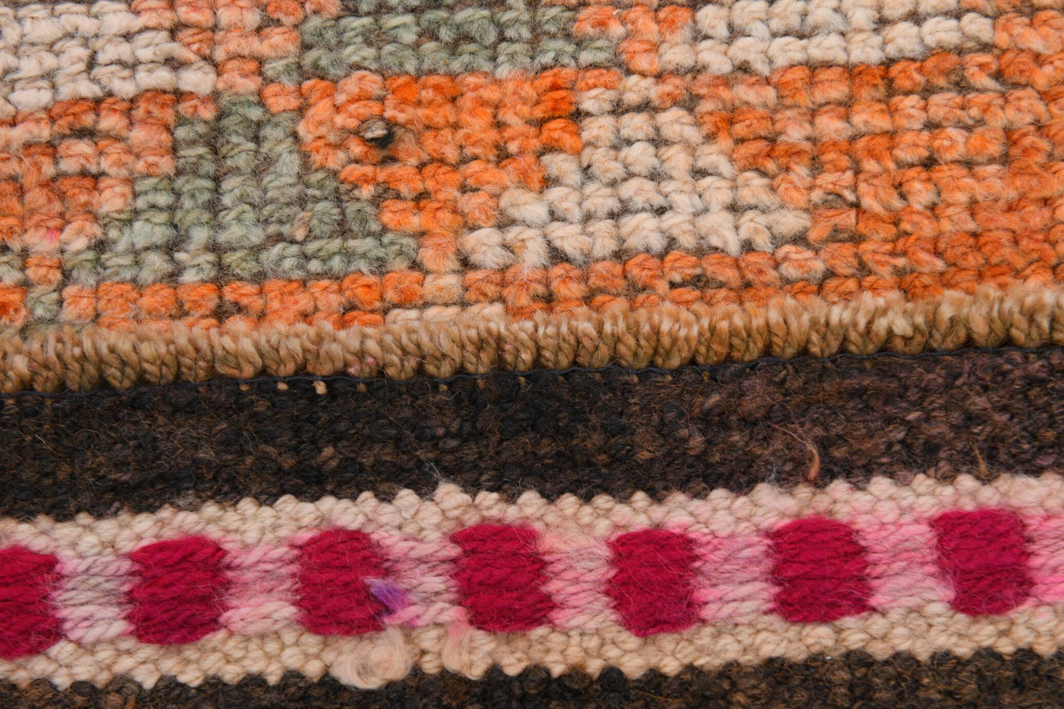 3x12 Pumpink Orange Oriental Turkish Runner Rug, 83x367Cm
