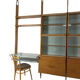 Unité murale modulaire vintage par Jitona, années 1960, ensemble de 6