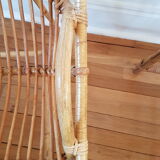 Pair of rattan armchairs