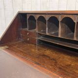 English Georgian donkey desk from the 19th century, mahogany and oak.