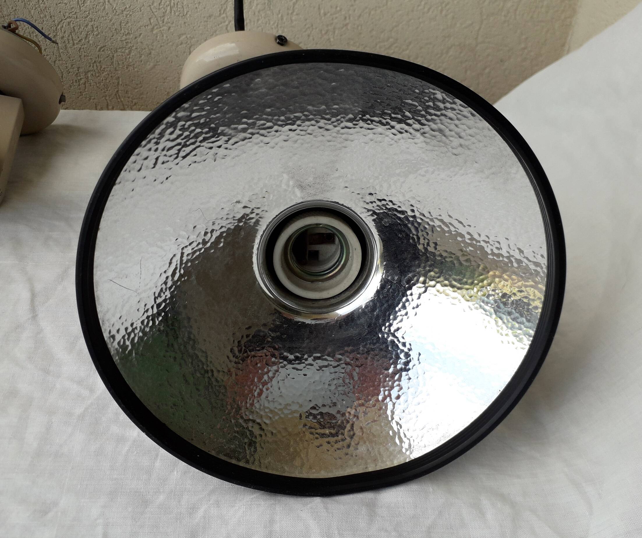 Pair of adjustable spotlight wall lights